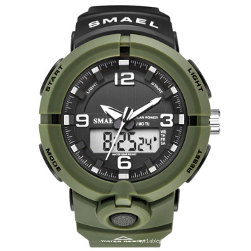 Neue 2020 SMAEL 8017 Marke Solar Energy Watch Digital Quarz Herren Sportuhren Multifunktionale Outdoor Military Armbanduhr